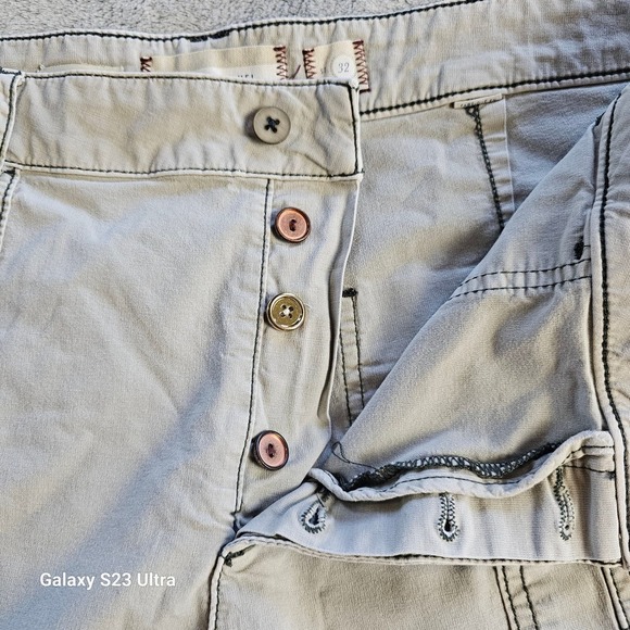 Hei Hei women's sz 32 light gray with darker green stitching, the wander… - Picture 2 of 8